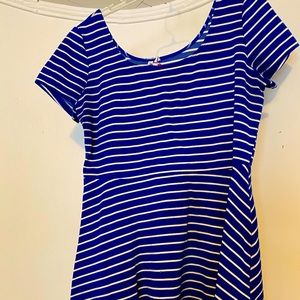 Blue stripped dress